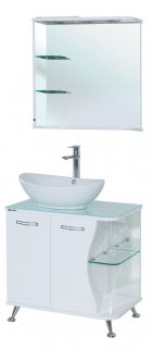 Тумба под раковину Bellezza Рио 70см левая белый 00000001443